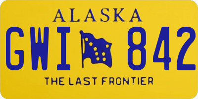AK license plate GWI842