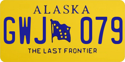 AK license plate GWJ079