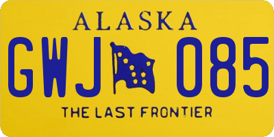 AK license plate GWJ085