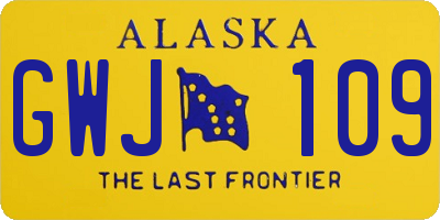 AK license plate GWJ109