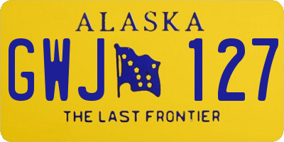 AK license plate GWJ127