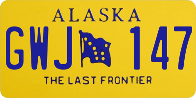 AK license plate GWJ147