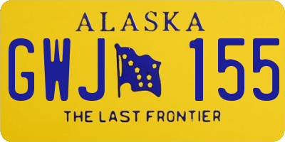 AK license plate GWJ155