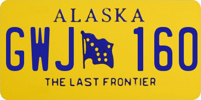 AK license plate GWJ160