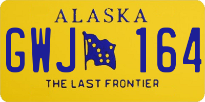 AK license plate GWJ164