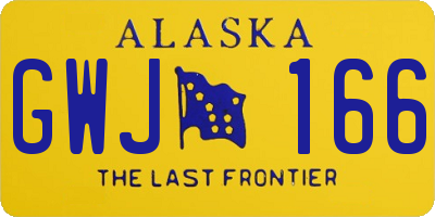 AK license plate GWJ166