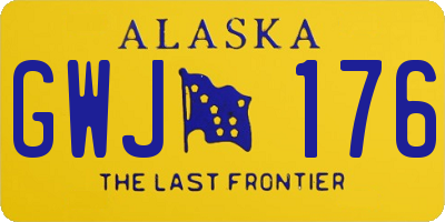 AK license plate GWJ176