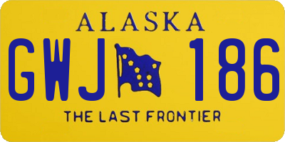 AK license plate GWJ186