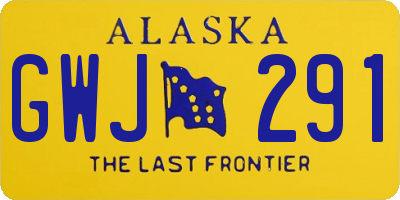 AK license plate GWJ291
