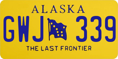 AK license plate GWJ339