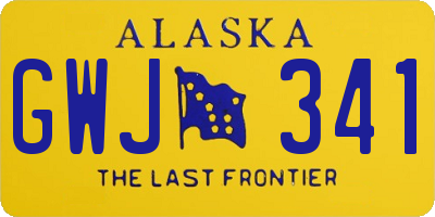 AK license plate GWJ341