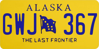 AK license plate GWJ367