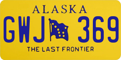 AK license plate GWJ369