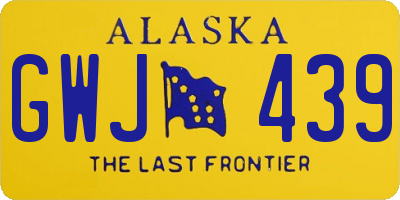 AK license plate GWJ439
