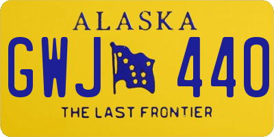 AK license plate GWJ440