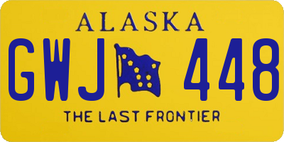 AK license plate GWJ448