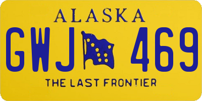 AK license plate GWJ469