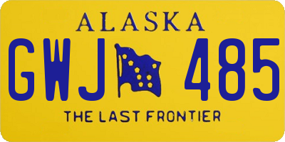 AK license plate GWJ485