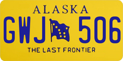 AK license plate GWJ506