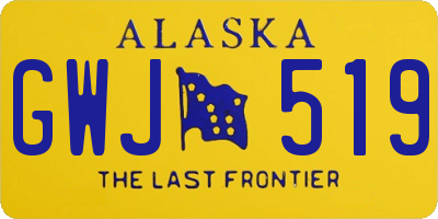 AK license plate GWJ519