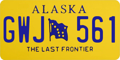 AK license plate GWJ561