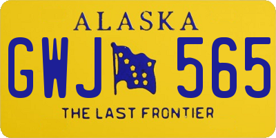 AK license plate GWJ565