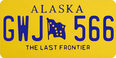 AK license plate GWJ566