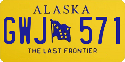 AK license plate GWJ571