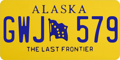 AK license plate GWJ579