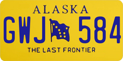 AK license plate GWJ584