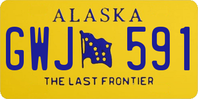 AK license plate GWJ591