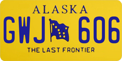 AK license plate GWJ606