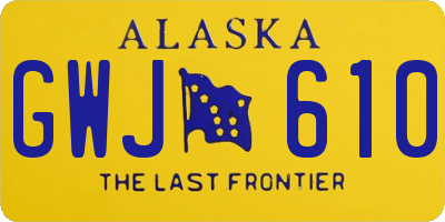 AK license plate GWJ610