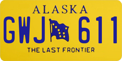 AK license plate GWJ611