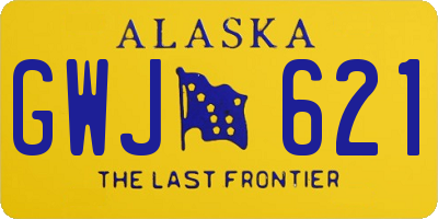 AK license plate GWJ621