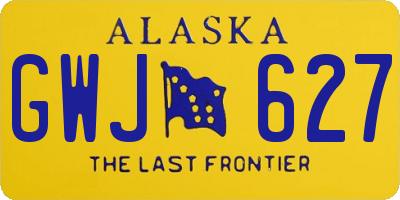 AK license plate GWJ627