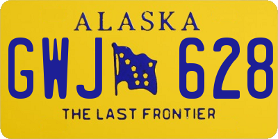 AK license plate GWJ628
