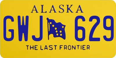 AK license plate GWJ629