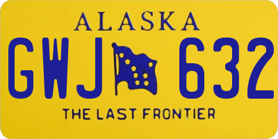 AK license plate GWJ632