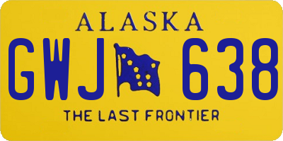 AK license plate GWJ638