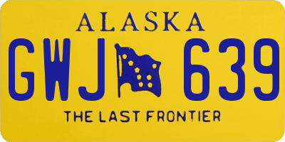 AK license plate GWJ639