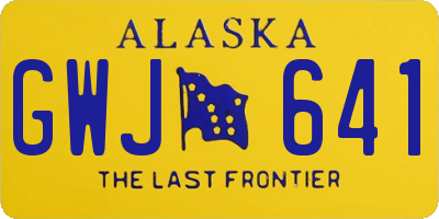 AK license plate GWJ641