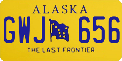 AK license plate GWJ656