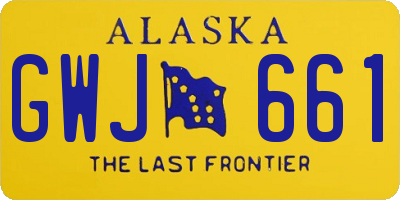 AK license plate GWJ661