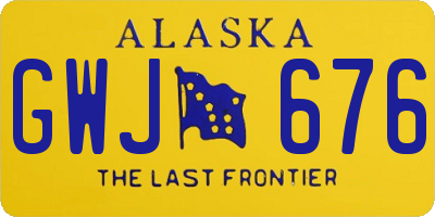 AK license plate GWJ676