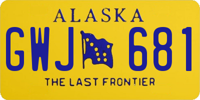 AK license plate GWJ681