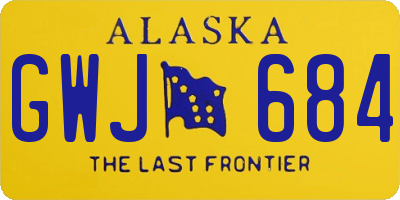 AK license plate GWJ684