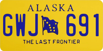 AK license plate GWJ691