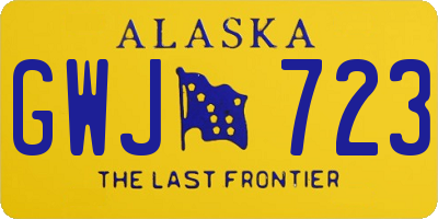 AK license plate GWJ723