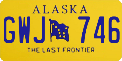 AK license plate GWJ746